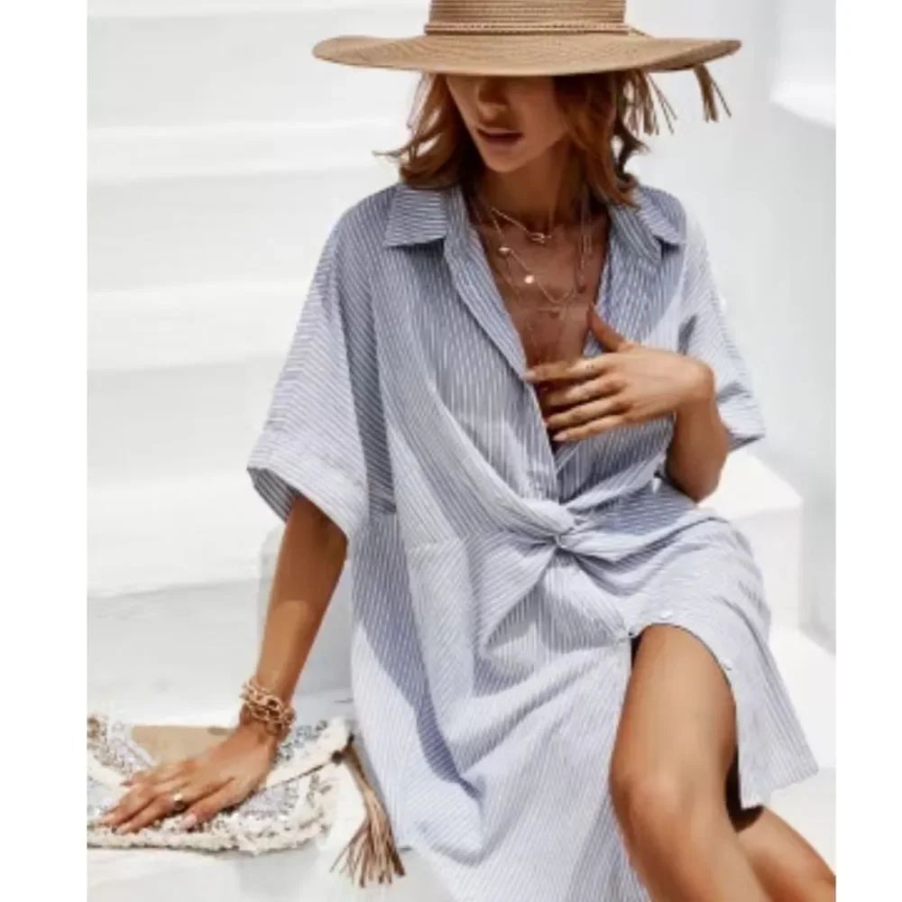 NWT Cupshe Striped Shirt Dress